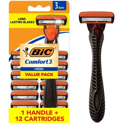 Bic Comfort 3 Hybrid Men's Disposable Razor - Close & Smooth Shave Bic Comfort 3 Hybrid Men's Disposable Razor - Close & Smooth Shave