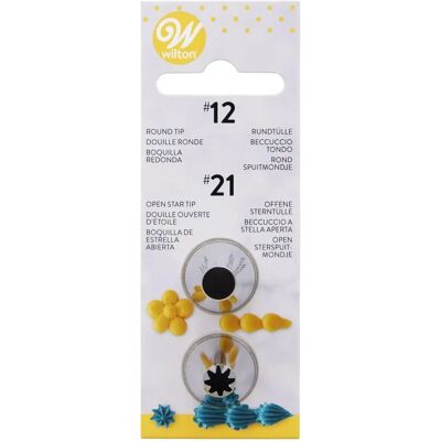Ensemble de Décoration Wilton - 12 Buses, 21 Étoiles - Accessoires pour Gâteaux Ensemble de Décoration Wilton - 12 Buses, 21 Étoiles - Accessoires pour Gâteaux