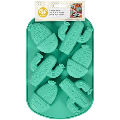 Stampo in silicone Wilton - Cactus per 6 dolci - 8x9cm Stampo in silicone Wilton - Cactus per 6 dolci - 8x9cm