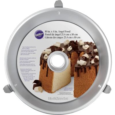 Stampo Angel Food Wilton, 25,4 cm, Grigio, Alluminio Stampo Angel Food Wilton, 25,4 cm, Grigio, Alluminio