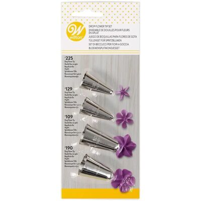 Set di 4 punte Wilton per decorare fiori Set di 4 punte Wilton per decorare fiori