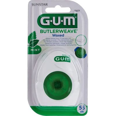 GUM Butlerweave Mint Voksede Tanntråd - 55m GUM Butlerweave Mint Voksede Tanntråd - 55m
