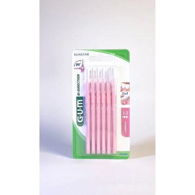 G.U.M Bi Direction Interdental Brushes - 6 pcs G.U.M Bi Direction Interdental Brushes - 6 pcs