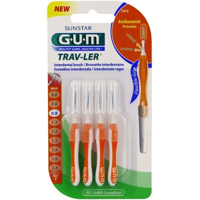 G.U.M Trav-Ler Interdentalbürsten - 4 Stück - Zahnreinigung G.U.M Trav-Ler Interdentalbürsten - 4 Stück - Zahnreinigung
