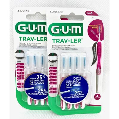 G.U.M Trav-Ler Interdentalbürsten - 1,4mm Set mit 4 G.U.M Trav-Ler Interdentalbürsten - 1,4mm Set mit 4