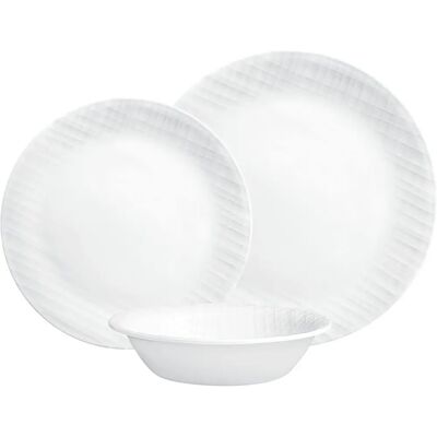 Corelle Vitrelle Dinnerware Set - Recycled Glass, 12pcs for 4 persons Corelle Vitrelle Dinnerware Set - Recycled Glass, 12pcs for 4 persons