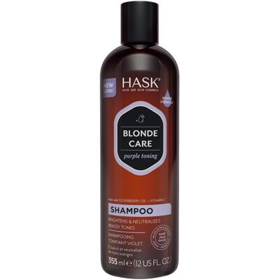 HASK Soins Blond Shampoo Tonifiant Violet - Cheveux - Publicité HASK Soins Blond Shampoo Tonifiant Violet - Cheveux - Publicité