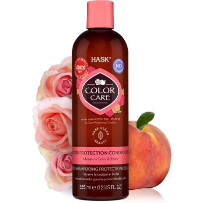 Hask Beauty Paix - Après-shampoing Protection Couleur - Huile de Rose - 355 ml - Publicité Hask Beauty Paix - Après-shampoing Protection Couleur - Huile de Rose - 355 ml - Publicité