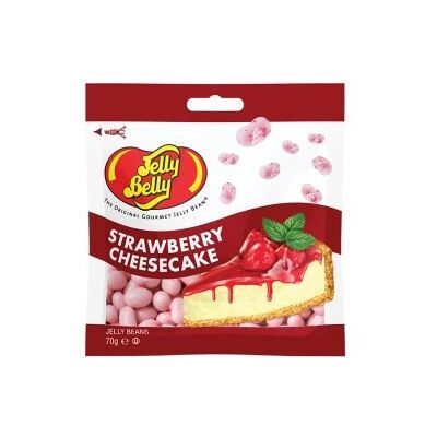 Jelly Belly Cheesecake à la Fraise 70g - Publicité Jelly Belly Cheesecake à la Fraise 70g - Publicité