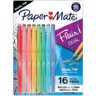Paper Mate - Flair Duo - Medium - Assorted Colors - Pen Paper Mate - Flair Duo - Medium - Assorted Colors - Pen