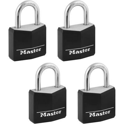 Zamek aluminiowy Master Lock 131Q - zestaw 4 szt. Zamek aluminiowy Master Lock 131Q - zestaw 4 szt.