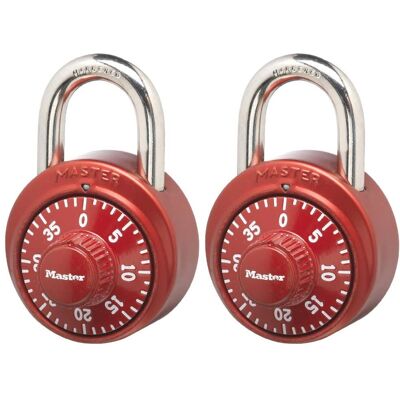 Master Lock 1530T Lucchetto - Lucchetto combinato a 3 cifre, Colori assortiti Master Lock 1530T Lucchetto - Lucchetto combinato a 3 cifre, Colori assortiti