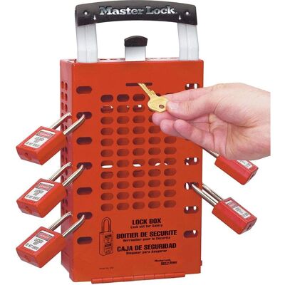 Master Lock 503RED Caja de Bloqueo - Hasta 12 llaves, en pared o portátil Master Lock 503RED Caja de Bloqueo - Hasta 12 llaves, en pared o portátil