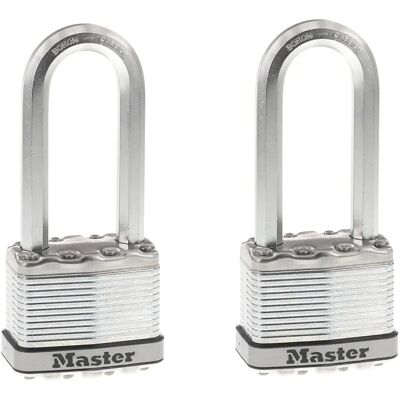 Master Lock M5XTLJ Magnum Heavy Duty Outdoor Padlock - 2 Pack Master Lock M5XTLJ Magnum Heavy Duty Outdoor Padlock - 2 Pack