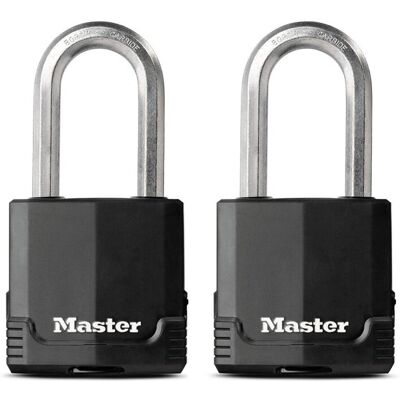 Master Lock - M515XTLH Magnum - 2 Pack - Keyed - Padlock Master Lock - M515XTLH Magnum - 2 Pack - Keyed - Padlock