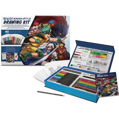 Kit de Dibujo Manga Crayola - Set para Principiantes - Más de 45 Piezas Kit de Dibujo Manga Crayola - Set para Principiantes - Más de 45 Piezas