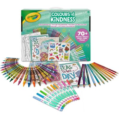 Crayola Kindness Art Case - 70+ Pieces for Kids Crayola Kindness Art Case - 70+ Pieces for Kids