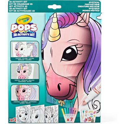 Crayola Művészet 3D Color Pops Egyszarvú - kézműves szett Crayola Művészet 3D Color Pops Egyszarvú - kézműves szett