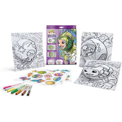 Kit bricolage vaisseau spatial 3D Crayola - +6 ans - Publicité Kit bricolage vaisseau spatial 3D Crayola - +6 ans - Publicité