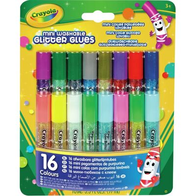 Set di colla glitter Crayola, 16 mini tubi Set di colla glitter Crayola, 16 mini tubi