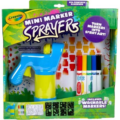 Crayola - Mini Marker Sprayer - Marker Airbrush Kit - Art Tool Crayola - Mini Marker Sprayer - Marker Airbrush Kit - Art Tool