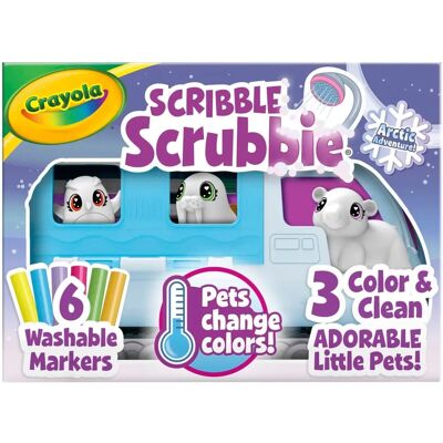 Crayola - BIN747479 - Artic Snow - Scribble Scrubbie Pets - Toy Crayola - BIN747479 - Artic Snow - Scribble Scrubbie Pets - Toy