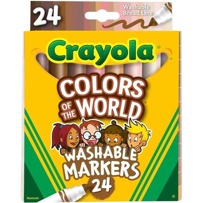 Crayola Colors of The World Markers 24 Pack - Markers Crayola Colors of The World Markers 24 Pack - Markers