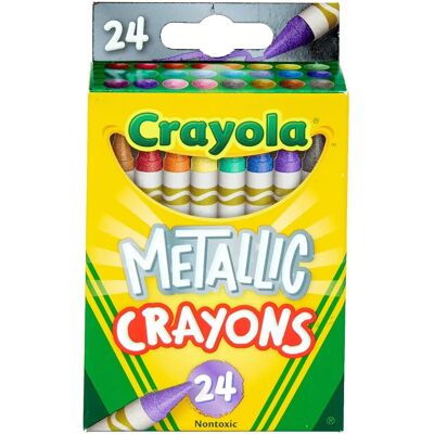 Crayola - Metallic Crayons 24-Count - Crayon Set Crayola - Metallic Crayons 24-Count - Crayon Set