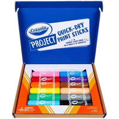 Crayola - Quick Dry Paint Sticks - 12 colours - Paint Set Crayola - Quick Dry Paint Sticks - 12 colours - Paint Set