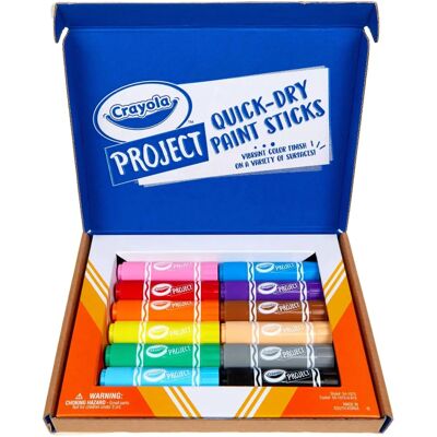 Crayola - Quick Dry Paint Sticks - 12 colours - Paint Set Crayola - Quick Dry Paint Sticks - 12 colours - Paint Set