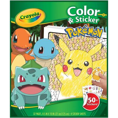 Crayola Pokémon Malbuch & Sticker-Notizbuch Crayola Pokémon Malbuch & Sticker-Notizbuch