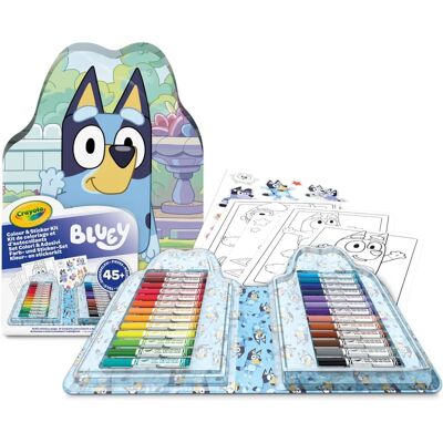 Kit Artistico Bluey di Crayola - 20 Pagine, Pennarelli, Adesivi Kit Artistico Bluey di Crayola - 20 Pagine, Pennarelli, Adesivi