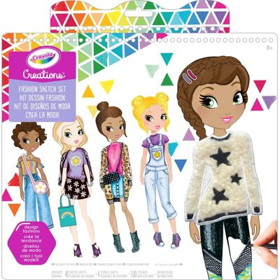 Set de dibujo y coloración Crayola 04-1178 - Diversión en moda Set de dibujo y coloración Crayola 04-1178 - Diversión en moda