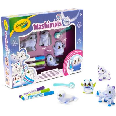 Crayola Polar Washimals - Zabawka Edukacyjna - 4 Pluszowe Psy Arktyczne Crayola Polar Washimals - Zabawka Edukacyjna - 4 Pluszowe Psy Arktyczne