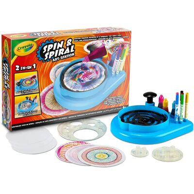 Estação de arte espiral Crayola - Brinquedo criativo para crianças Estação de arte espiral Crayola - Brinquedo criativo para crianças
