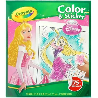 Crayola 04-0202 Livro de Colorir Princesas Disney - Conjunto de Páginas para Colorir Crayola 04-0202 Livro de Colorir Princesas Disney - Conjunto de Páginas para Colorir