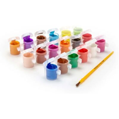 VIVID 54-0125-E-000 art/craft paint - Washable, 3+ years, 18 pots VIVID 54-0125-E-000 art/craft paint - Washable, 3+ years, 18 pots