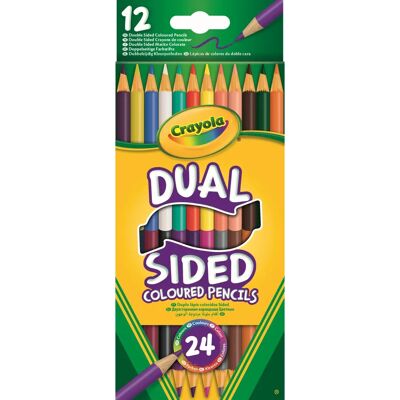 Crayola 12 Dual Sided Colour Pencils - Colour Pencil Crayola 12 Dual Sided Colour Pencils - Colour Pencil