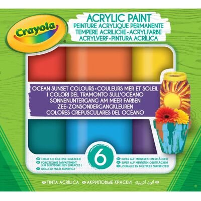 Crayola Sunset Acrylic Paint Set - art/craft paint Crayola Sunset Acrylic Paint Set - art/craft paint