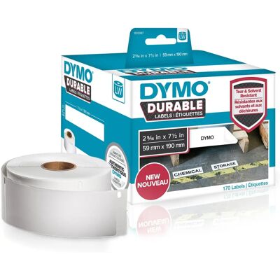 Étiquettes durables Dymo LW - 59 x 190 mm - Blanc - Étiquette - Publicité Étiquettes durables Dymo LW - 59 x 190 mm - Blanc - Étiquette - Publicité
