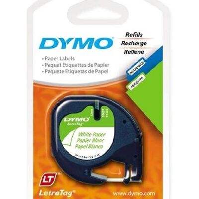 Dymo Fehér Címketerítő Szalag - Kompatibilis a LetraTag Dymo Fehér Címketerítő Szalag - Kompatibilis a LetraTag