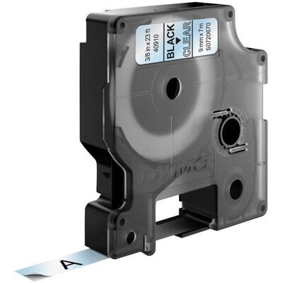DYMO D1 9mm címkészalag - Fekete átlátszó DYMO D1 9mm címkészalag - Fekete átlátszó