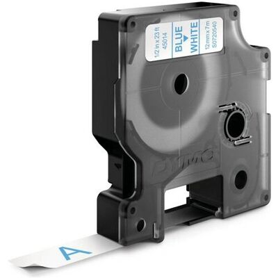 DYMO - D1 - Bleu sur transparent - 12mm - label tape - Publicité DYMO - D1 - Bleu sur transparent - 12mm - label tape - Publicité