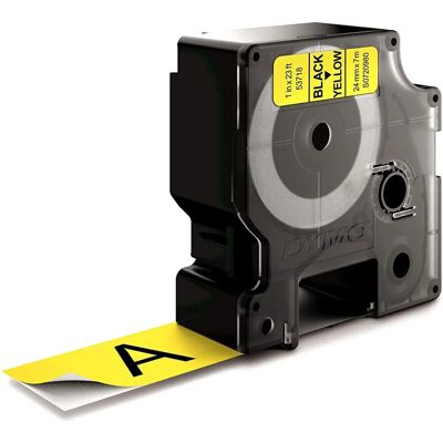 DYMO - D1 Standard - Nero su Giallo - 24mm - Nastro etichetta DYMO - D1 Standard - Nero su Giallo - 24mm - Nastro etichetta