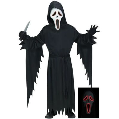 Fun World Division - Scream Leuchtmaske Kostüm - Schwarz - Costume Fun World Division - Scream Leuchtmaske Kostüm - Schwarz - Costume
