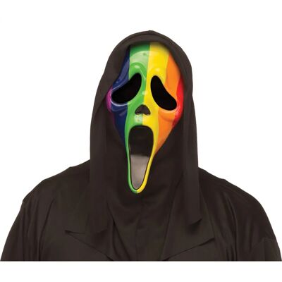 Lacey Wigs Regenbogen Ghost Face Maske - Horror Kostümzubehör Lacey Wigs Regenbogen Ghost Face Maske - Horror Kostümzubehör
