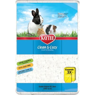 Kaytee Clean & Cozy Litière en papier super absorbante - 85 L - Blanc - Publicité Kaytee Clean & Cozy Litière en papier super absorbante - 85 L - Blanc - Publicité