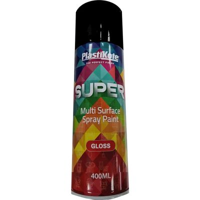 Peinture en spray brillante noire Plastikote 440.0011100.076 1100 - Peinture en aérosol - Publicité Peinture en spray brillante noire Plastikote 440.0011100.076 1100 - Peinture en aérosol - Publicité