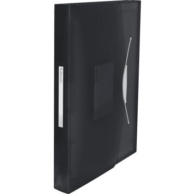 Esselte Vivida Box File - 300 Sheets - Black - 26x33cm - Box File Esselte Vivida Box File - 300 Sheets - Black - 26x33cm - Box File