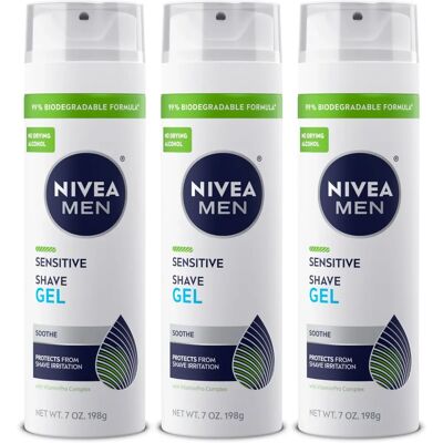 NIVEA MEN Sensitive Shave Gel - Soothing Chamomile & Witch Hazel NIVEA MEN Sensitive Shave Gel - Soothing Chamomile & Witch Hazel